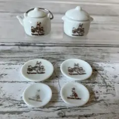 希少　シルバニアファミリー　初期　陶器　食器　調理セット