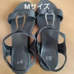 JELLY　BEANS　Style黒いストラップサンダル　M　ジェリービーンズのサムネイル