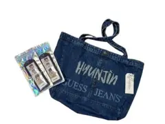 HYUNJIN GUESS JEANS デニムトートバッグ 原宿限定 刻印 - メルカリ