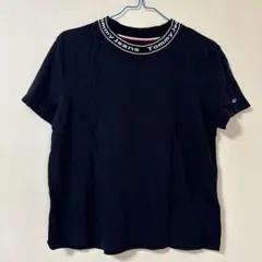 Tommy Jeans 黒 半袖 Tシャツ ロゴ入り