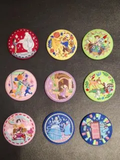 ディズニー　刺繍缶バッジ　９個セット(バラ売りも可)