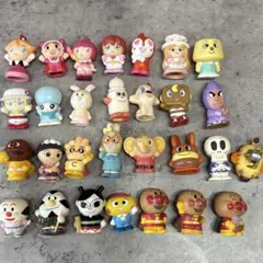p*y様 あつまれアンパンマン 29点セット ソフビ フィギュア 指人形 年代物