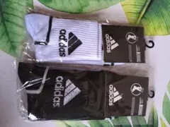adidas ソックス 2足セット ホワイト ブラック