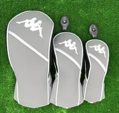 ヘッドカバー 3個セット Kappa カッパ ゴルフ DR FW UT ブルー - メルカリ