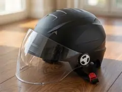 ジェットヘルメット　ブラック フリーサイズ 57～60cm未満 LEAD工業のサムネイル