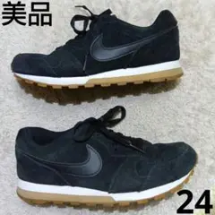 美品 24 NIKE RUNNER 2 SE BLACK/BLACK-ROSE