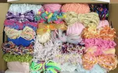 （最安値）素材糸、変わり糸、ファンシーヤーンＮｏ．6❁⃘*.゜