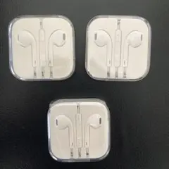 iPhoneイヤホン3個まとめ売り　純正