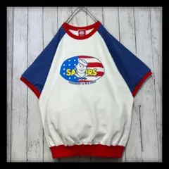 SAILORS】セーラーズ☆おニャン子半袖トレーナー☆スウェット☆3 白地 