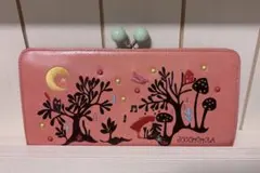 Jocomomola　ホコモモラ　がま口 長財布 ピンク アリス　刺繍のサムネイル
