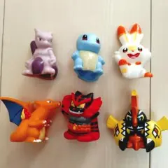 【美品】ポケットモンスター ポケモン キャラクター フィギュア 指人形 6体