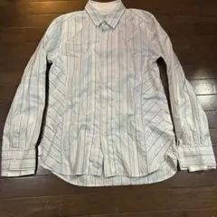 NICOLE CLUB FOR MEN ストライプ長袖シャツ