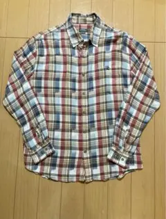 【Eddie Bauer】エディーバウアー（M）総柄 チェックシャツ
