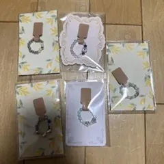 ハンドメイド ビーズチャーム 5個セット