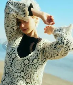 フリークスストア かぎ針ライクVネックプルオーバー　フリー