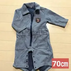 GREAT ストライプロンパース 70 cm 美品