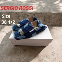 【美品】セルジオロッシ　sr1 　デニム　38　24.5cm 卒業式　入学式