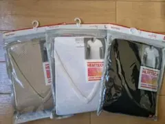 【新品未開封】ユニクロ ヒートテック VネックT（半袖）Lサイズ 3色セット