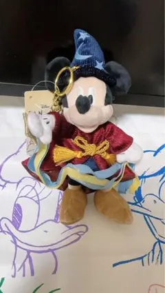 ディズニーストア　ファンタジア ミッキー　ぬいぐるみキーホルダー　ファンタジア