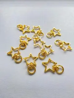 ☆ナスカン　星型　回転式　キーホルダー　ゴールド☆