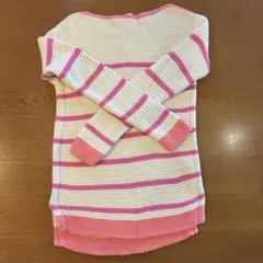 GAP KIDS ボーダー ニット セーター ピンク XXLのサムネイル