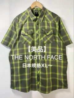 美品 ノースフェイス NORTH FACE 半袖シャツ オンブレ チェック XLのサムネイル