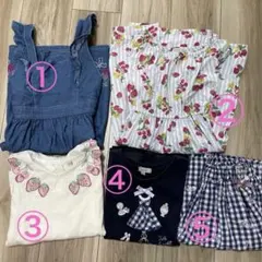 anyFAM 130 ワンピース　Tシャツ　スカート まとめ売り