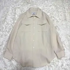 ヴォイド　シャツジャケット　フリーサイズ　アイボリー　韓国製