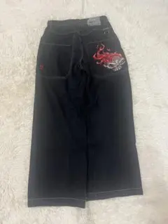 JNCO JEANS ストレートデニム スカル ファイヤー90sのサムネイル