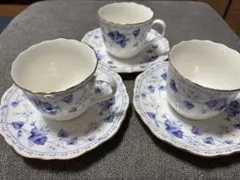 昭和レトロNARUMI CHINA 旧刻印 ティーカップ2客とソーサー6客セット