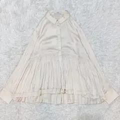 新品タグ付き⭐️スローブイエナ ピンタックレースブラウス ホワイト 