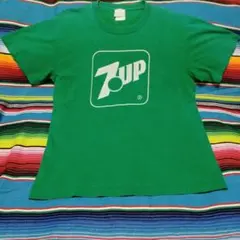 7upTシャツ グリーンベース ホワイトプリント【レア】のサムネイル