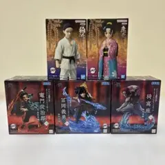 【新品未開封】鬼滅の刃 フィギュア 5点 炭治郎 義勇 猗窩座 狛治 恋雪