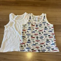 タンクトップ　肌着　メッシュ　ドライ　2枚セット　120cm 男の子