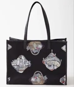 【茶々丸様】ふりふフルッタロッサ猫柄ジャガードトートバッグ【完売品】のサムネイル