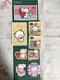 BTS BT21 RJ ジン　JIN ステッカー　8枚セット