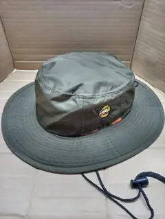 （新品）撥水ナイロン アドベンチャー ハット（オリーブ/カーキ）やや小さめ 帽子