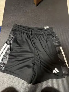 adidas ブラック カモフラージュ ハーフパンツ L