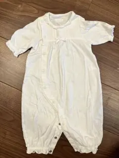 ミキハウス ホワイト ツーウェイ・ドレスオール　セレモニードレス