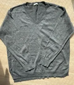 美品✨GU Vネックセーター グレー Lサイズ