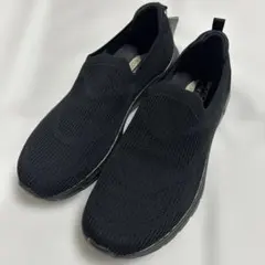 【新品未使用】スケッチャーズ　ストレッチスリッポン ブラック