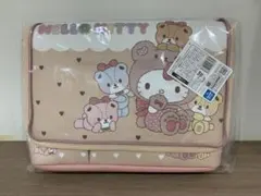 ハローキティ いちご新聞コラボ 大きなポケット付きバスケットのサムネイル
