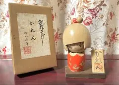表情がかわいらしい　創作こけし かれん わいち作のサムネイル