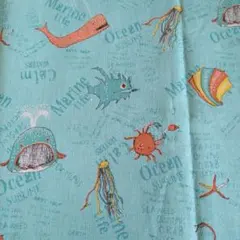 綿麻 アクアリウムコレクション お魚イラスト