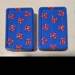 【新品未開封】マイドオオキニ ミャクミャク 太陽ノ塔 クッキー青色缶２