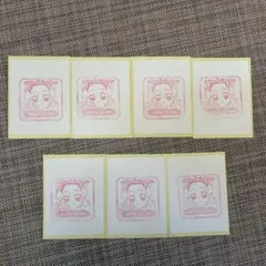 鬼滅の刃 胡蝶しのぶ バースデー 誕生祭 スタンプシール7枚セット