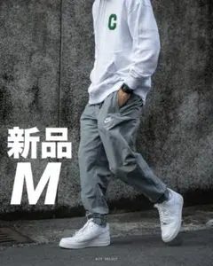 ナイキ NIKE ジョガーパンツ M グレーウーブン トラックパンツ テーパード