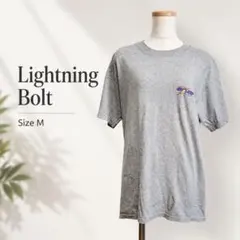 Lightning Bolt ライトニングボルト グレー 両面プリントTシャツのサムネイル