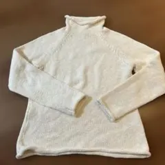 L.L.Bean アイボリー タートルネックセーター XS