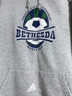 古着　adidas ベセスダ BETHESDA パーカー グレー